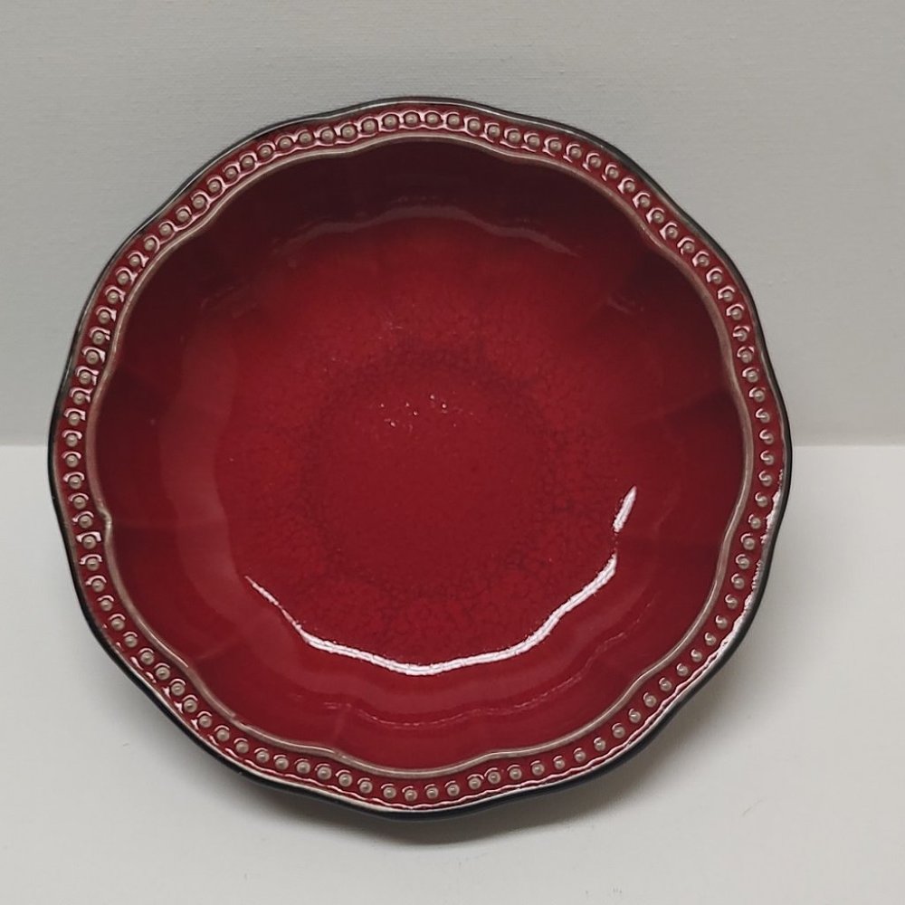 Roscher Hobnail Red 8 inch Soup Bowl